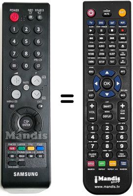 Replacement remote control Samsung SYNCMASTER 932 MW
