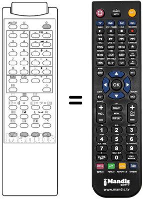 Replacement remote control 3F14-00022-040