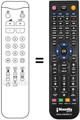 Replacement remote control 3F14-00032-140