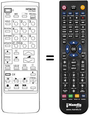 Gleichwertige Fernbedienung CLE 902 A