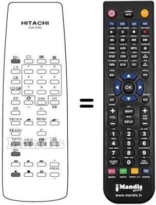 Replacement remote control CLK 213 B
