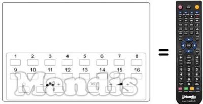 Replacement remote control Hitachi CPT 246 C