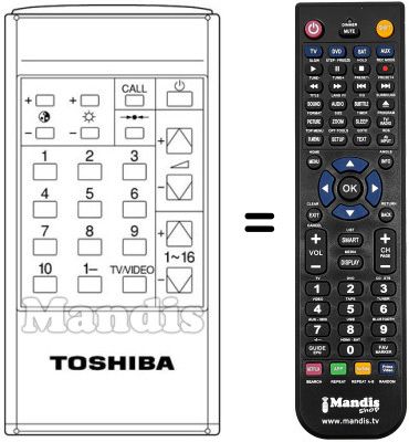 Replacement remote control CT-9108