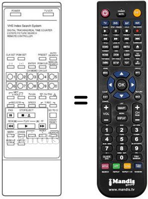 Gleichwertige Fernbedienung DAEW97P1R11L00