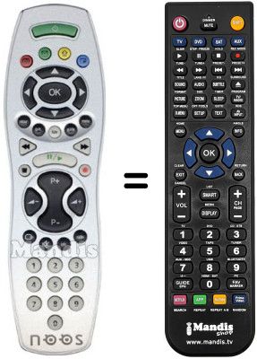 Replacement remote control NOOS DIGITAL BOX