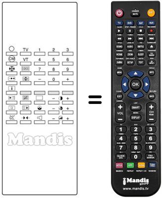 Replacement remote control FB 20 (IR)