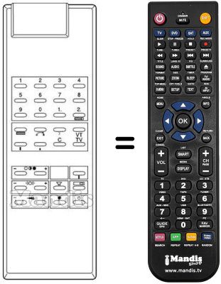 Replacement remote control FS 4