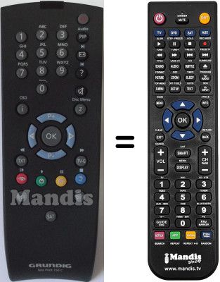 Replacement remote control Grundig VISION II 32 LXW 82-9620