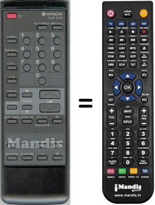 Replacement remote control Hitachi CMT 2118