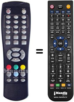 Replacement remote control Adb I-CAN 300 T SHADOW