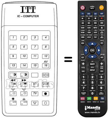 Replacement remote control IFB 14 B