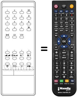 Gleichwertige Fernbedienung INFRARED 1030 S