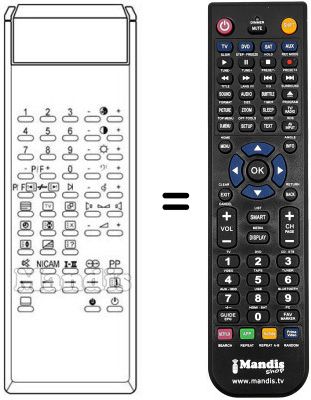 Replacement remote control IR 516