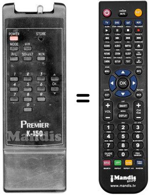 Replacement remote control K 150