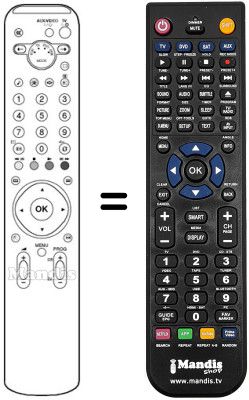 Replacement remote control Sony KDL-W40 A11E