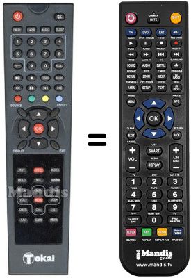 Replacement remote control Tokai LTL 1902 S