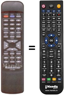 Gleichwertige Fernbedienung LTP 7600