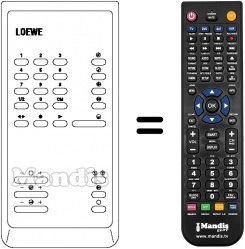 Replacement remote control 263-81360