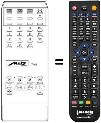 Gleichwertige Fernbedienung MECATRON 7401