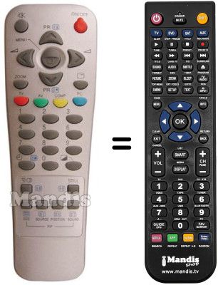 Replacement remote control Sinudyne 17350