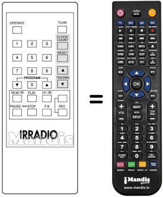 Gleichwertige Fernbedienung MV 213