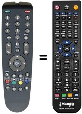 Gleichwertige Fernbedienung Telesystem PALCO 24 / L04