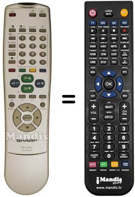 Replacement remote control Sharp LC 30 HV2E