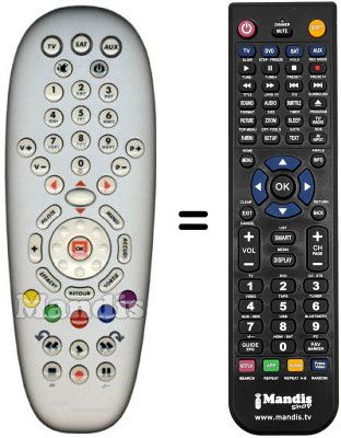 Gleichwertige Fernbedienung PILOTIME CANAL SATELLITE