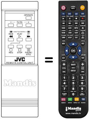 Replacement remote control PQ 10344 B