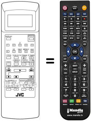 Gleichwertige Fernbedienung PQ 21433 G 3