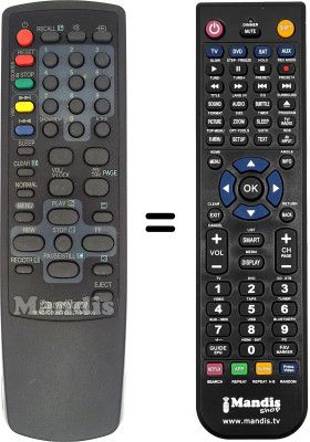 Replacement remote control Daewoo DVS 20 FBT Replacement remote control Daewoo DVS 20 FBT