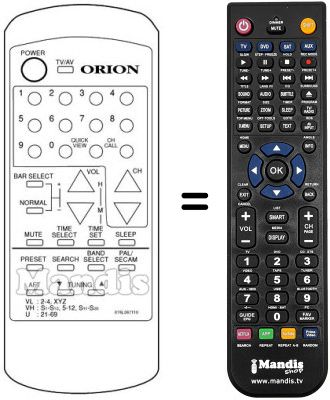 Replacement remote control RC-67