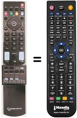 Gleichwertige Fernbedienung DIUNAMAI NEW BIOS 37'