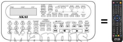 Replacement remote control RC-V966A