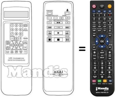 Replacement remote control RC-W602G