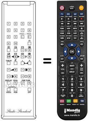 Replacement remote control RC 100