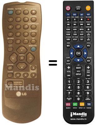 Replacement remote control RC 1123402 / 00