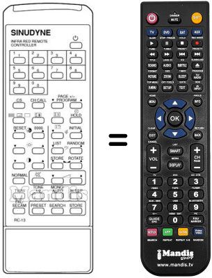 Replacement remote control RC 13