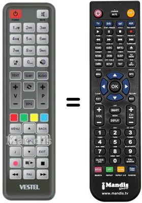 Replacement remote control RC 2400