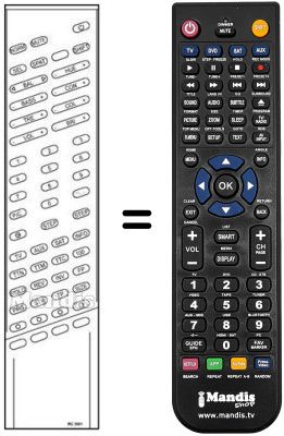 Replacement remote control RC 3001