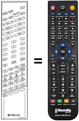 Gleichwertige Fernbedienung RC 3010