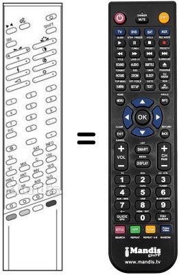 Gleichwertige Fernbedienung RC 348