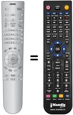 Gleichwertige Fernbedienung RC 4 (B)