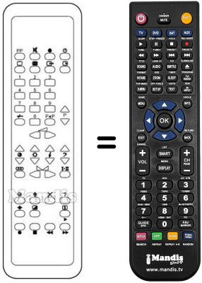 Replacement remote control 4822 218 20689