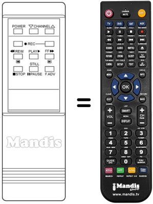 Replacement remote control RC 68