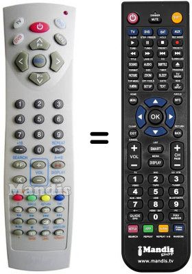 Replacement remote control Amstrad 32 RF DVD 16:9