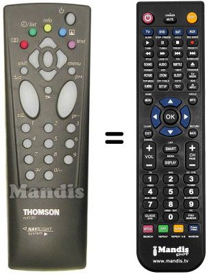 Gleichwertige Fernbedienung RCT 100