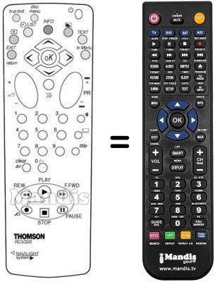 Replacement remote control Nogamatic 21 CT 17 E