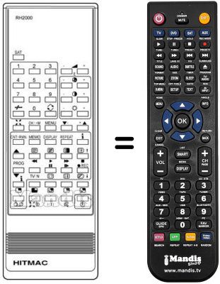 Replacement remote control RH 2000