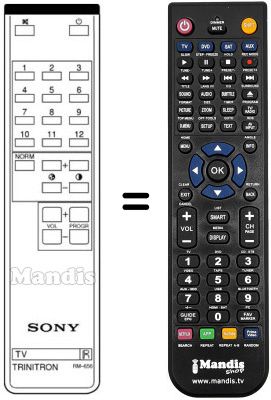 Replacement remote control Sony KV-2964 MT
